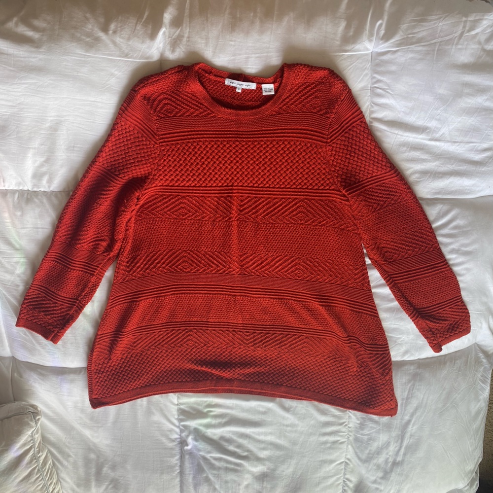 Gorgeous burnt orange sweater